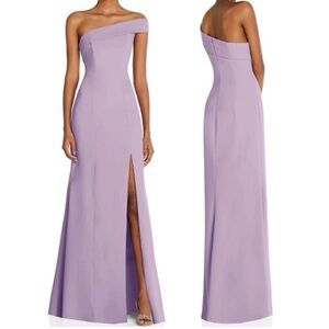 AFTER SIX One-Shoulder Purple Evening Gown